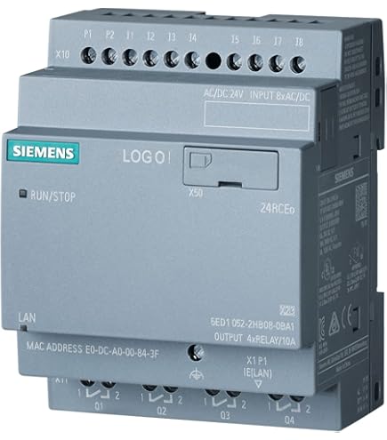 Siemens logo! dm16 24r 0ba2 plc-uitbreidingsmodule 24 v-dc Siemens logo! dm16 24r 0ba2 plc-uitbreidingsmodule 24 v-dc