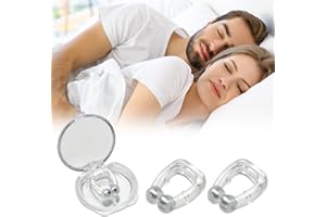 BAOSROY Clip Anti Ronflement,Anti-Ronflement Magnétique,Clip Nasal Anti Ronflement,Pince Ronflement,Pince-Nez Anti-Ronflement pour un Meilleur Sommeil,2PCS