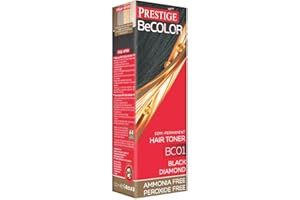 VIP'S PRESTIGE Vips Prestige - Teinture semi-permanente BeColor Black Diamond Color BC01, sans ammoniaque et sans peroxyde