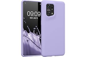 kwmobile Carcasa Compatible con OPPO Find X5 (5G) Funda - Case TPU y Silicona antigolpes - Apto Carga inalámbrica - Lila