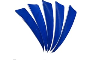 SHARROW 50pcs Archery Turkey Feathers 4 inch Arrow Fletches Fletching Shield Cut Natural Arrow Feathers