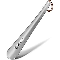 Calzascarpe Con Manico Lungo 42cm - In Metallo Con Cinturino In Pelle, Unisex - Foto 12