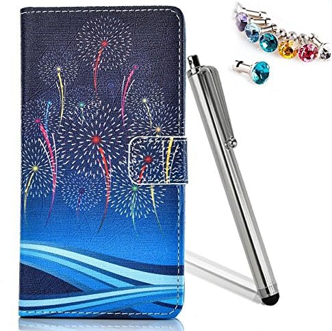 HOTSALEUK Stand Flip Case Wallet Case Premium PU Protective Leather Case Book Style Protective Cover Ultra Thin for Huawei P9 Lite,Fireworks