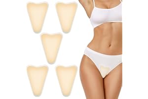 Telooco 5er Pack Cameltoe Cover Silikon Dreieckiger Concealer, Nahtloser Cameltoe Concealer für Frauen Wiederverwendbarer Unsichtbarer Unterwäsche-Verstecker Anti Toe Einsatz (Hautfarbe)