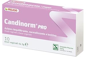 SCHWABE PHARMA ITALIA Pegaso Candinorm PRO 10 Ovuli Vaginali - Azione Riequilibrante, Normalizzante e Lenitiva