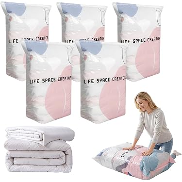 Sac De Compression Space Master – Sans Aspirateur – Imperméable Et Résistant – Pour Couvertures, Vêtements – Beige Taille S