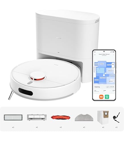 XIAOMI Robot Vakum S40C Robot Süpürge 5000Pa Makinesi, Akıllı LDS