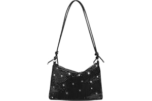 Jiusely Bling Evening Handbag, Lady Girl Party Clutch, Sparkly Rhinestone Crossbody Bag For Women - Diamante Clutch For Party, Bridal & Night Events