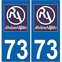 65 Hibarette Autocollant Sticker Plaque Immatriculation Auto Ville