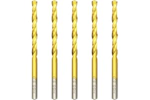 HILPATY Forets à métaux HSS Titane Professional Forets à Métaux en Acier Inoxydable, Standard DIN 338