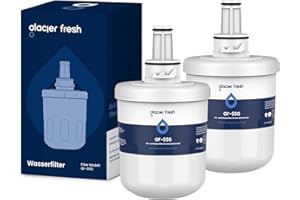GLACIER FRESH DA29-00003G Filtro Acqua per Frigorifero, Compatibile con Samsung DA29-00003G, DA29-00003B, DA29-00003A, Aqua-Pure Plus, HAFCU1, WSS-1, FMS-1, RFG237AARS, RSG257AARS, Confezione da 2