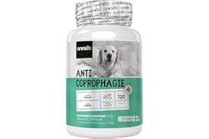 ANIMIGO Anti Coprophagie Chien - 120 Comprimés Goût Poulet - Empêche Ingestion de Crottes, Confort Digestif, Haleine Fraîche - Enrichi en Yucca, Camomille, Persil, Probiotiques Chien & Enzymes Digestives