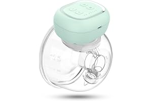 KIINDE Elektrische Milchpumpe, Milchpumpe Elektrisch Tragbar mit 3 Modi und 30 Stufen Saugen, Freihändig & Geräuscharm Milchpumpe mit Memory Funktion