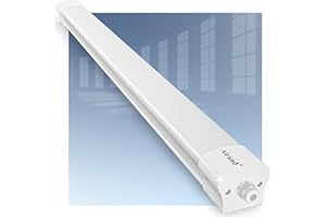 Airand 90CM led lámpara cuarto húmedo, taller 30W 3000LM, IP66 impermeable sótano, garaje con 5000K blanco frío, tubo fluorescente led para techo luz cuarto húmedo, garaje, taller, sótano