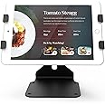 Beelta Swivel Retail POS Tablet Stand, Adjustable Kiosk Tablet Stand Compatible with 9.7"-12.9" Mini Air iPad Pro, Desktop Anti-theft Security Business Stand Holder, Black