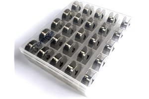 EVERNICE 25 Bobbins W/Box for Singer 20U Zig Zag Sewing Machine