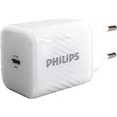 PHILIPS DLP5311C Type-C Hızlı Şarj Adapt&ouml;r&uuml;, 33W Hızlı Şarj, Akıllı Telefon ve Tablet Uyumlu, Power Delivery, 3A (Beyaz)