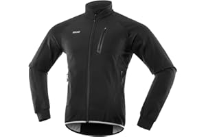 ARSUXEO Męska zimowa kurtka rowerowa, termo-włóknina, softshell, MTB, odzież wierzchnia, wiatroszczelna, wodoszczelna, 20B