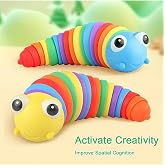 Circle Toys Kıvrılabilen Renkli Tırtıl - Stres Giderici ve Motor Gelişimi Destekleyen Eğitici Oyuncak
