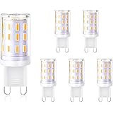 Creyer G9 LED Lampen Kein Flackern/350 lumens/33 X 4014 LED SMD/4W ersetzt 40W Halogenlampen/Warmweiß 2900K/G9 LED Leuchtmittel Birne/AC 220-240V/Nicht Dimmbar/5er Pack