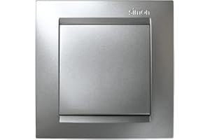 Simon M139846 Bouton-poussoir série 15 aluminium