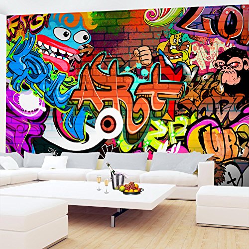 Fototapete Graffiti 352 x 250 cm – Vliestapete – Wandtapete – Vlies Phototapete – Wand – Wandbilder XXL – !!! 100% MADE IN GERMANY !!! Runa Tapete 9068011a - 4