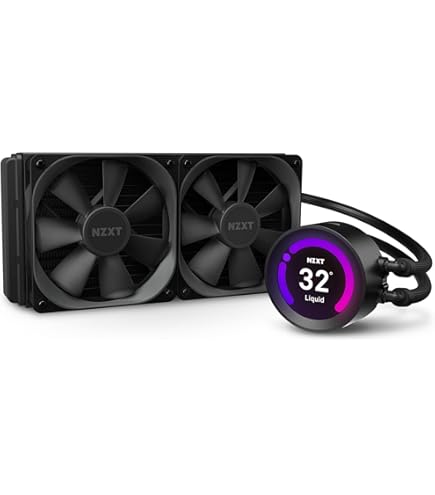 NZXT Kraken 120 - RL-KR120-B1 - AIO RGB-CPU-Flüssigkeitskühler - leise und effektiv - leiser Betrieb - Ring RGB LEDs - AER P 120mm Kühlerlüfter