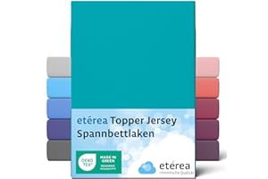 ETÉREA HIMMLISCHE QUALITÄT Topper 180x200cm 100% Baumwolle - für Bettwäsche 135x200 Boxspringbett 180x200 - andere Größen und Farben - auch für Matratze 140x200 und bis 10 cm