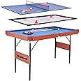 ALPIKA 55Inch 3 in 1 Combo Game Table, Folding Pool /Billiard Table, Hockey /Table Tennis Table with All Accessories