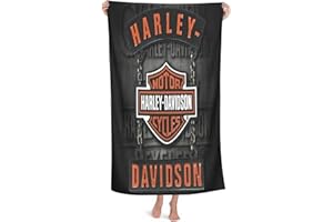 NICHIYOBI Ha-rley D-avi-dson Strandtücher,3D-Digitaldruck Badetücher,modischer Auftritt,Reisetuch,Weich und lichtbeständig (1,90cmx180cm)