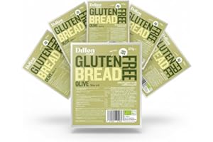 Dillon Organic Gluten-Free Olive Bread | Sliced, Vegan, Low Carb, High Fibre, Diabetic-Friendly, No Preservatives, UPF Free, 275g (Pack of 6)