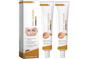 YXTECD 2 Stück Bienengiftsalbe Bienengift-Faltenentfernungscreme, Bienengift Anti-Falten-Creme, Anti-Falten-Feuchtigkeitscreme für Gesicht und Hals, für alle Hauttypen