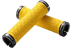 Bynccea Impugnature del Manubrio della Bicicletta,Impugnature Antiscivolo per Mountain Bike con Serratura in Alluminio, Manopole MTB,Manopole Bici Universale Chiusura a 2 Lati