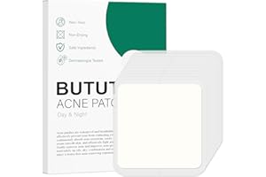 BUTBU Lot de 10 Patch Boutons Acne, Grands Patchs d'acné à Butons, Invisibles Naturel Hydrocolloïde Pimple Patch Jour et Nuit, pour Soin de la Peau Dissimuler les Imperfections et Eliminer L'acné
