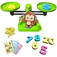 KITOY Weigh N Play | Math Balancing Game | Learn Practical Maths | Educational Toy with Weights for Kids 4+ (Monkey)