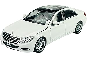 DROMADER Welly Mercedes-Benz Clase S W222 blanco sedán a partir de 2013 1/24 modelo de metal en caja
