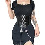 Siyova Corsetto in vita da donna Gilet Stretto da Annodare per Modellare il Corpo Supporto Toracico Cintura Corsetto Donna Se