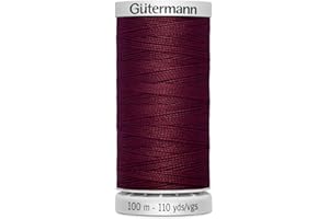 DIE STOFFTANTE Gütermann Garn M782 Extra Stark Nähgarn Polyester 100m Nähmaschinengarn für alle stark beanspruchten Nähte (369 weinrot)