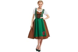 Fun Shack Disfraz Tirolesa Mujer, Disfraz Dirndl Mujer, Dirndl Mujer Oktoberfest, Vestido Oktoberfest Mujer, Disfraz Despedida Soltera Mujer, Disfraz Mujer Carnaval Tallas S,M,L,XL
