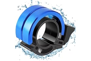 AVRUYPI Sonnette de vélo VTT, Alliage d'aluminium innovant Mini sonnette de vélo 100dB sonne fort, Nouvelle mise à jour Sonnette de vélo pour vélo VTT VTT, Calibre 22cm