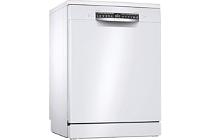 BOSCH HAUSGERÄTE Bosch SMS6ZCW07E Serie 6 - Lavavajillas inteligente independiente (60 cm de ancho, cajón para cubiertos, fabricado en Alemania, programa silencioso, PerfectDry con zeolita seca incluso plástico