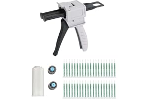 LNGJIN AB epoxy limpistol, 50 ml epoxid limpistol, handtag lim blandad, med 50 stycken 83 mm blandningsspruta