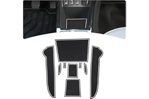 GIUD Dacia Spring Electric 2022 2023 Tapis Anti-dérapants, Anti-poussière pour Console Centrale Porte-gobelets, Accessoires Dacia Spring (Blanc)