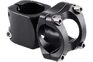 Azarxis Potence VTT Courte en Alliage d'Aluminium 25,4 mm 31,8 mm Potence de Guidon Légère pour Vélo de Route Montagne BMX Montage Facile