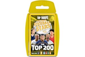 Top Trumps World Football Stars Top 200 Card Game Pack 2, Play with Kylian Mbappe, Beth Mead, Luka Modric and Pernille Harder, educational gift for ages 6 plus