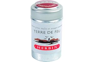 J. Herbin 20147T - Caja de 6 cartuchos de tinta, color rojo