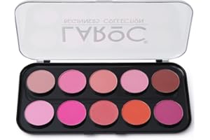 LaRoc ® 10 Shade Colour Blusher Contour Makeup Palette Kit Make Up Set