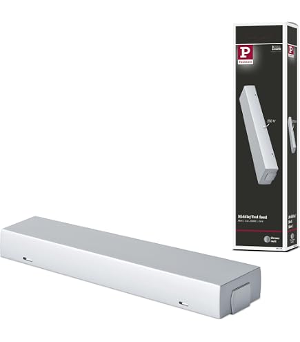 Paulmann URail Stromschienensystem – Flexibles Lichtsystem, Silber (GZ10), Für Deckenmontage, Bis 20 M & 1000 Watt