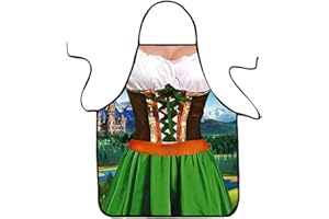 VemeFufu Tabliers de Oktoberfest - Tabliers de Etanche pour cuisine - Tablier pour Barbecue Fête - Tablier drôle et sexy pour femmes hommes - Tabliers de Idée Cadeau D'anniversaire de Noël pour Amis