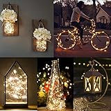 2 Stück 60er Micro LED Lichterkette Draht Batterie-betrieben Kupferdraht Lichterketten mit Timer Warmweiß Wasserdicht für Innen und Außen Weihnachtsbeleuchtung Deko Von Decornova - 5